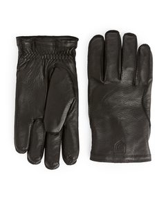 Hestra Håkon Fleece-lined Leather Gloves Black
