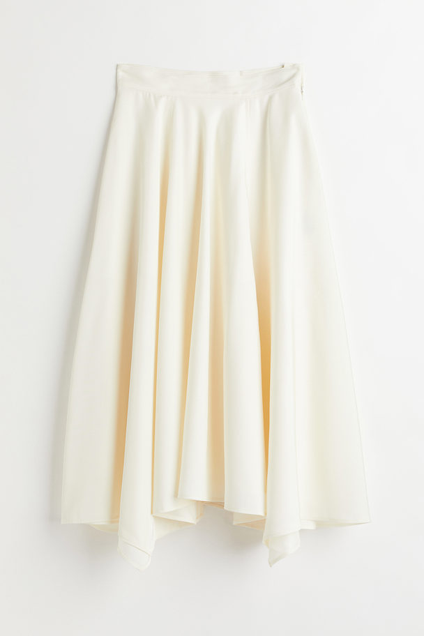 H&M Calf-length Skirt White