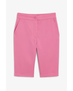 Tailored Bermuda Shorts Fuchsia Pink
