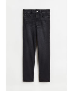 True To You Slim High Jeans Black