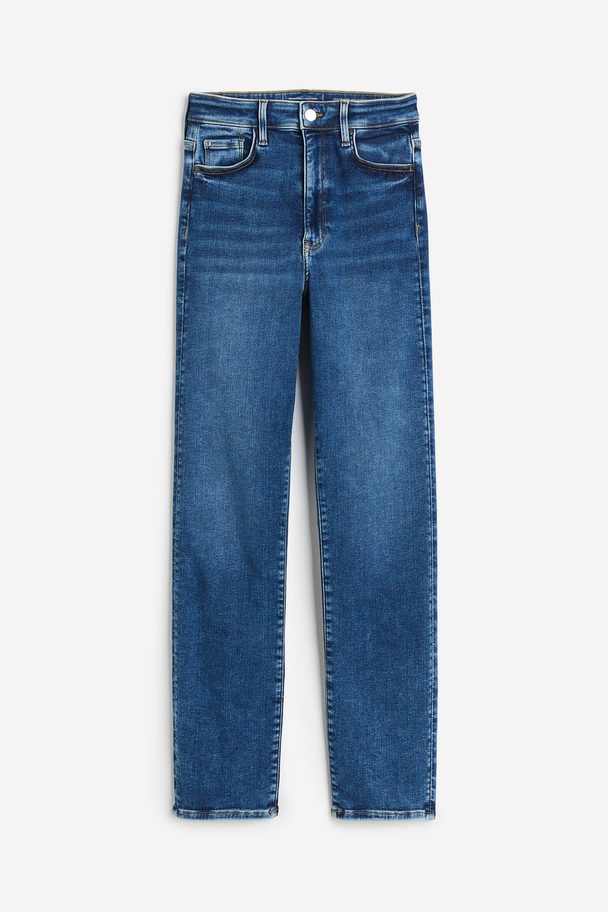 H&M True To You Slim High Jeans Denimblau