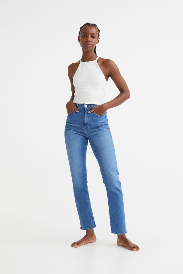 H&M True To You Slim High Jeans Denim Blue