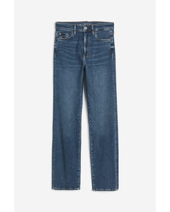 True To You Slim High Jeans Denim Blue