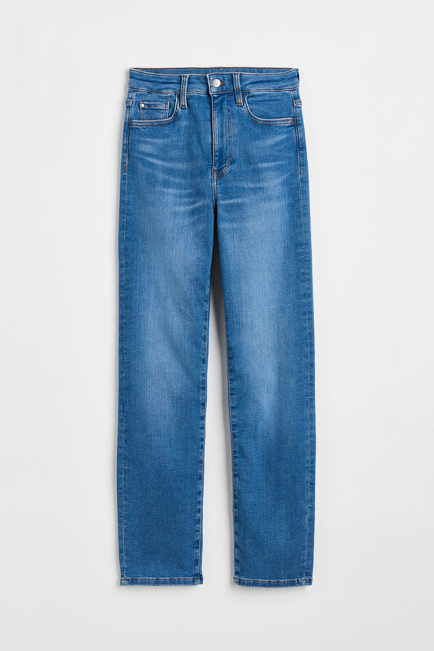 H&M True To You Slim High Jeans Denim Blue