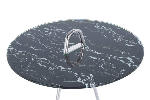 360Living SideTable Pendulum 525 silver / black