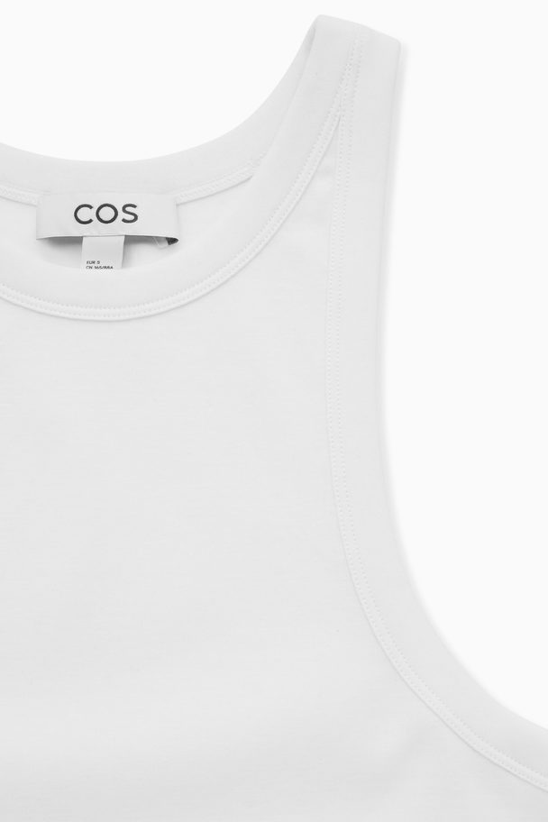 COS Heavyweight Cotton Tank Top White