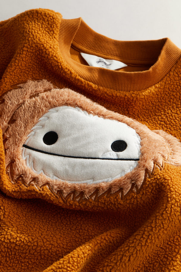 H&M Oversized Sweatshirt I Teddybear Brun/squishmallows