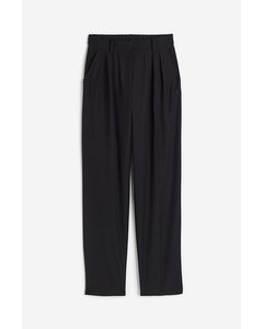 Tapered Trousers Black