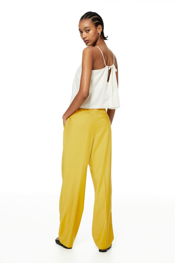 H&M Tapered Trousers Yellow
