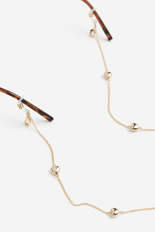 H&M Flower-detail Glasses Chain Gold-coloured