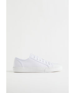 Sneaker aus Canvas Weiß
