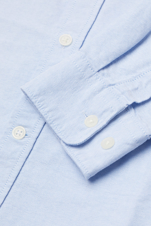 H&M Overhemd – Regular Fit Lichtblauw