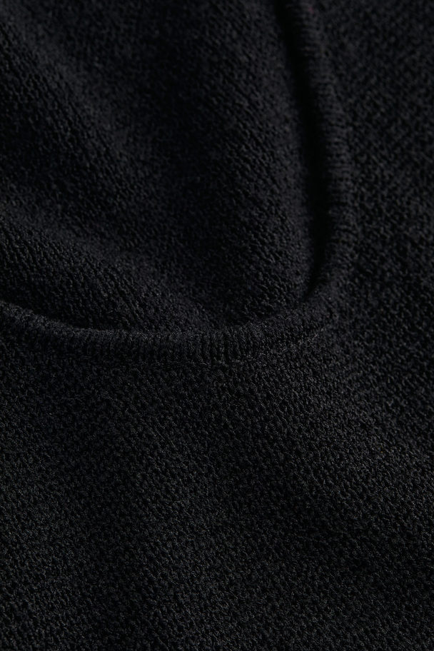 H&M Sleeveless Knitted Dress Black