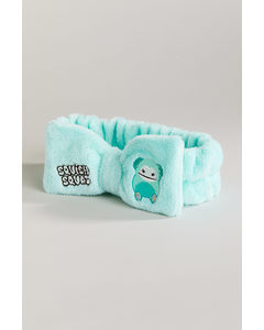 Bow-detail Pile Hairband Mint Green/squishmallows
