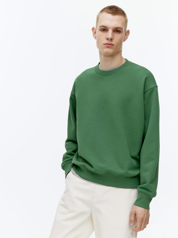 ARKET Relaxed Sweatshirt Green