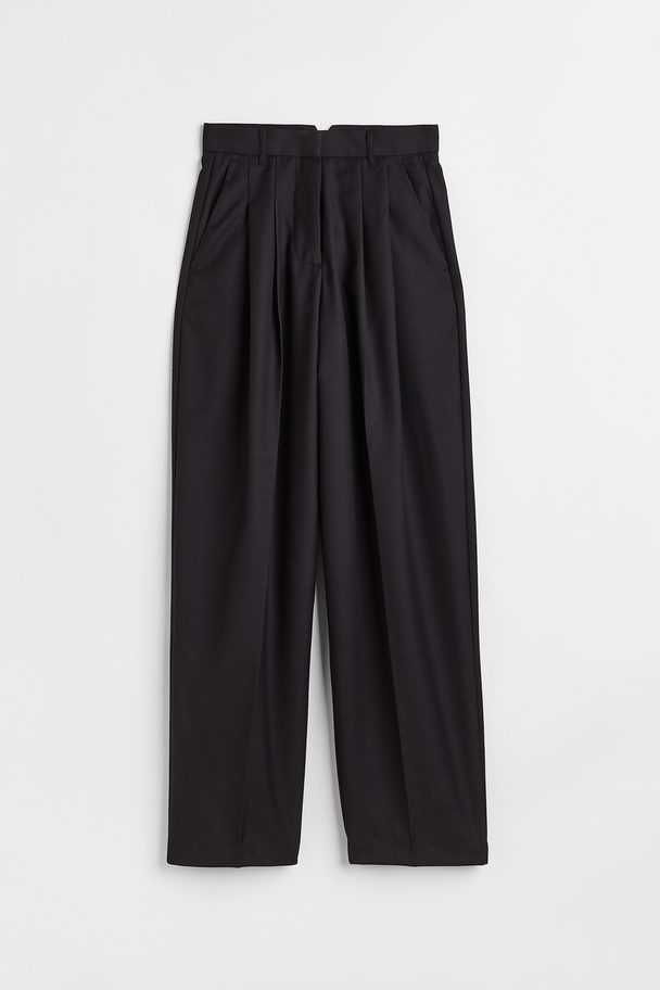 H&M Dresset Bukse Sort