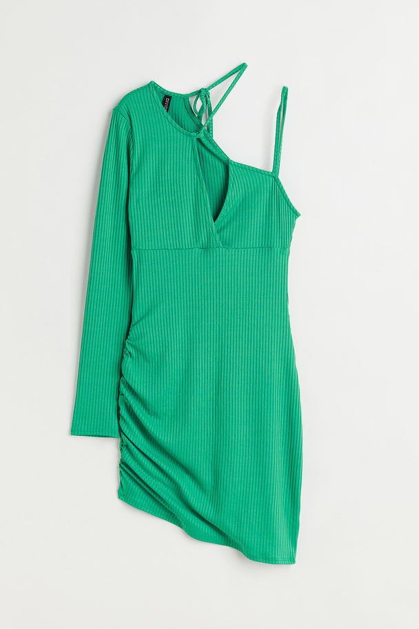 H&M Asymmetrisk Klänning Grön