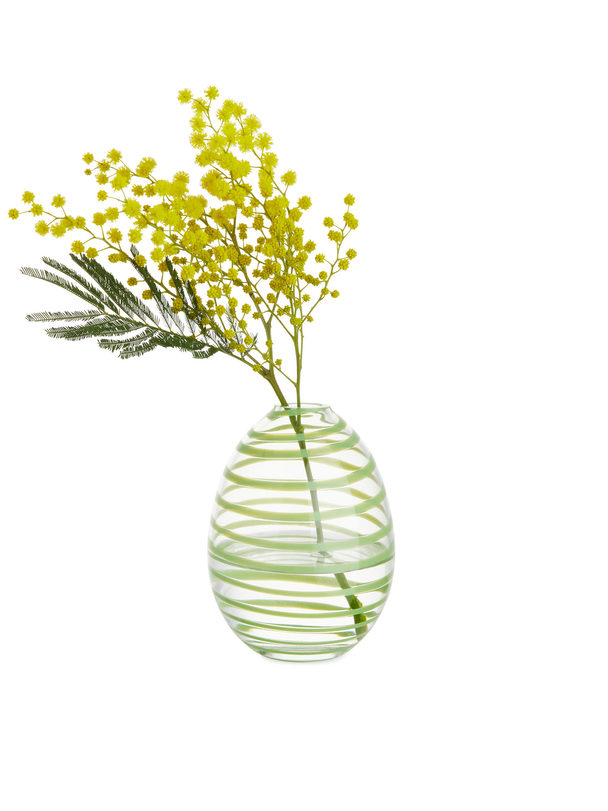 ARKET Glass Vase 11 Cm Green