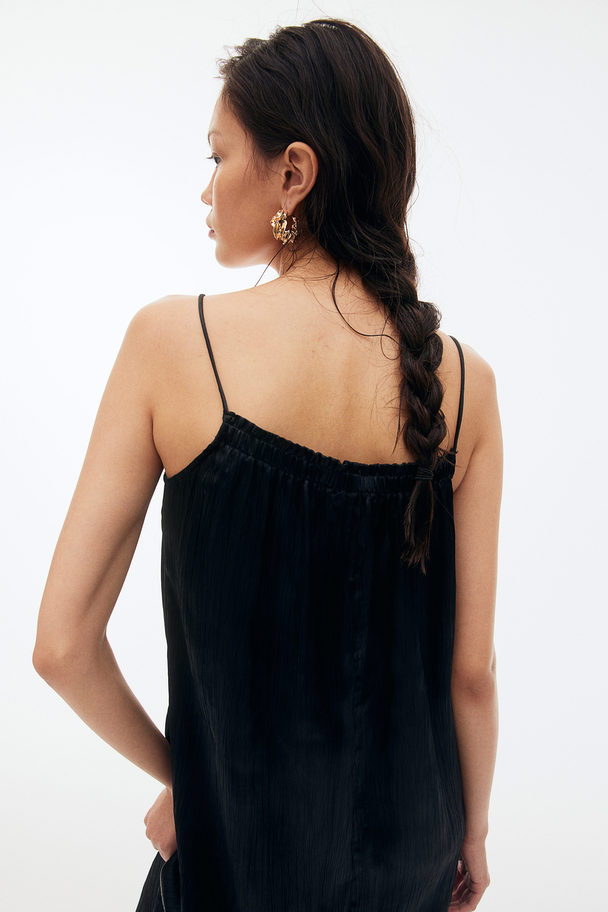 H&M Satin Slip Dress Black