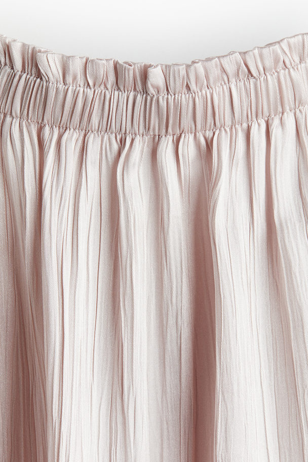 H&M Satin Slip Dress Light Dusty Pink