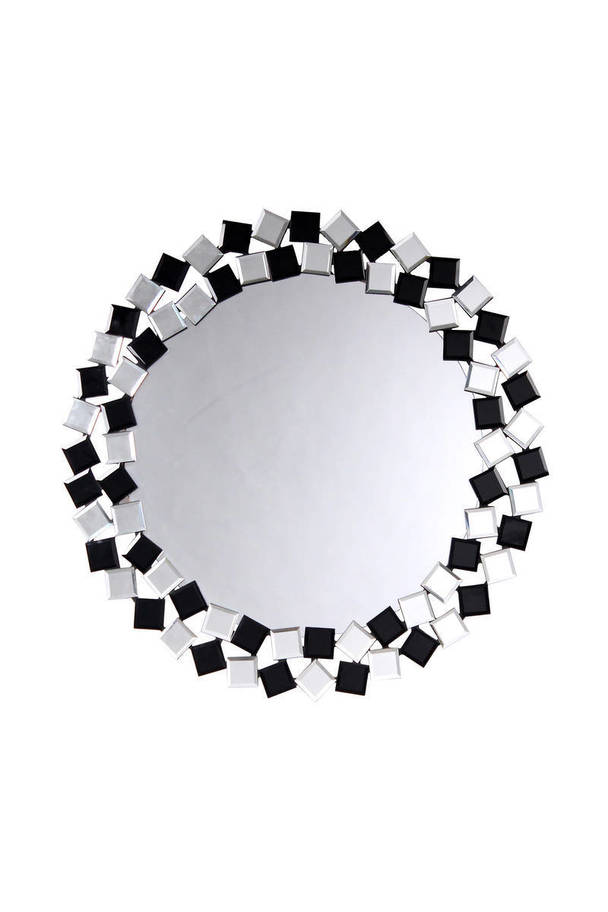 360Living Wall Mirror Mosaic 1825 silver / black