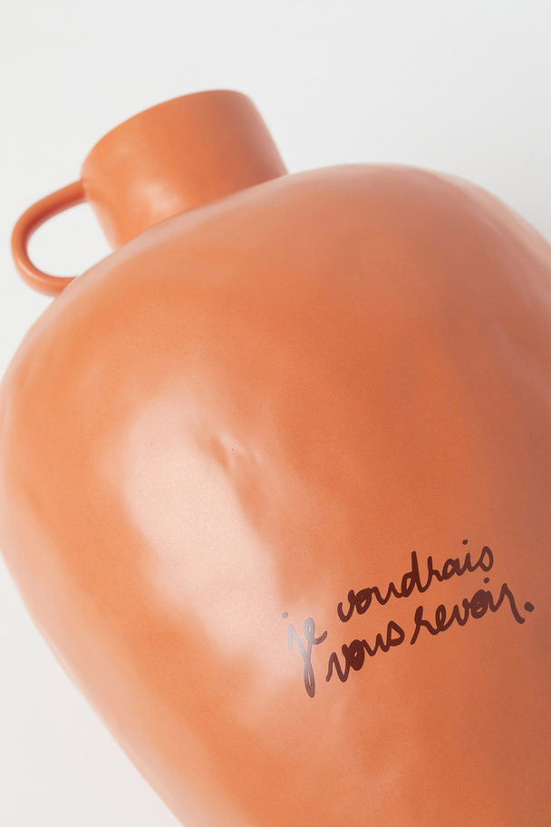 H&M HOME Stor Vase I Stentøj Orange