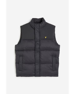 Wadded Gilet Guntmetal