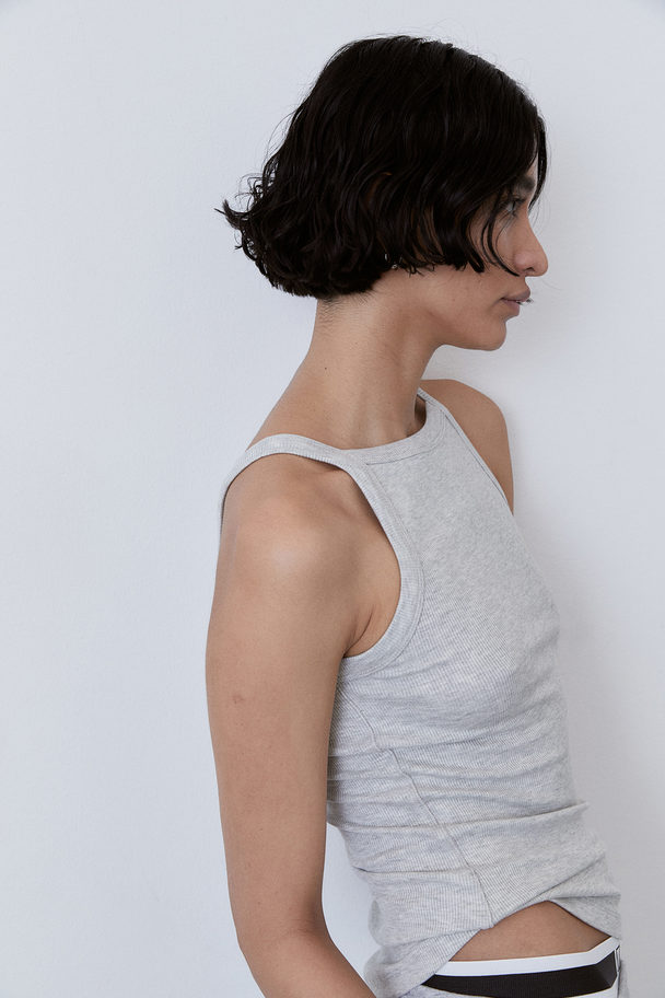 H&M Drymove™ Sports Vest Top Light Grey Marl