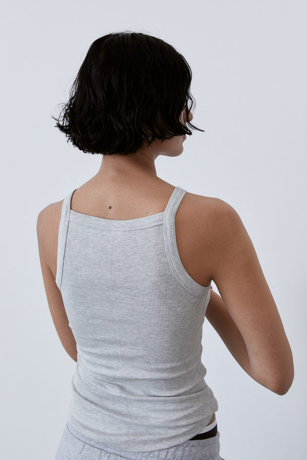 H&M DryMove™ Sport-Tanktop Hellgraumeliert