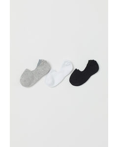 3-pack Sports Socks Black/white/light Grey
