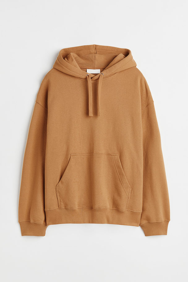 H&M Oversized Fit Cotton Hoodie Mustard Yellow