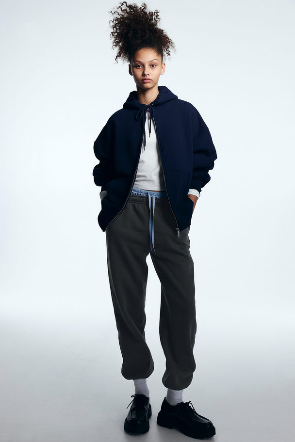 H&M Joggers Donkergrijs/athletic Club