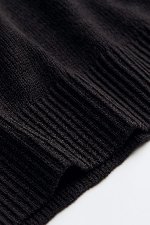 H&M H&m+ Jacquard-knit Jumper Black/nirvana