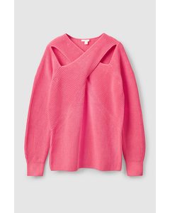 Cut-out Jumper Bright Pink