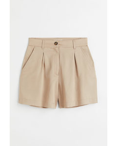 Chinoshorts aus Lyocellmix Beige