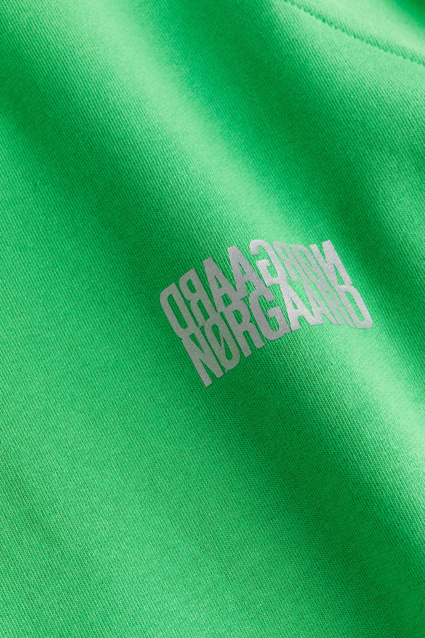 Mads Nørgaard Organic Sweat Allium Sweatshirt Neon Green