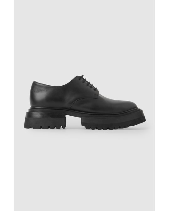 COS Chunky Derby Shoes Black