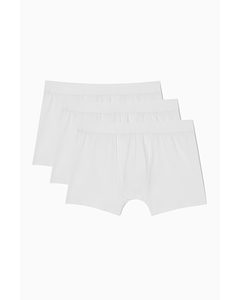 3-pack Long Boxer Briefs White