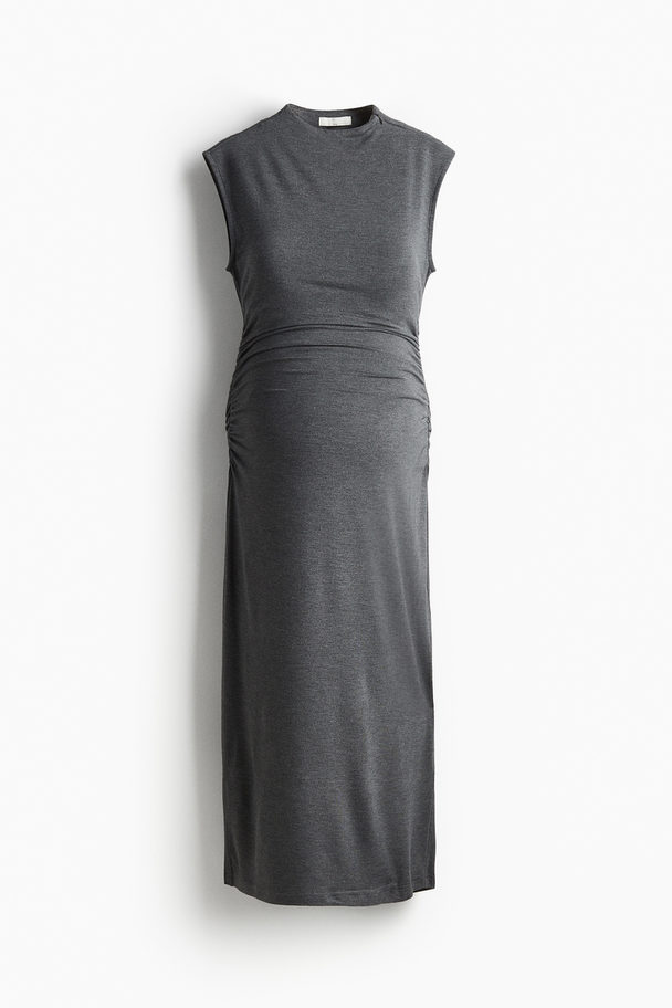 H&M Mama Bodycon-kjole Mørk Gråmelert