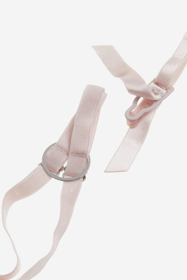 H&M Lace Suspender Belt Powder Pink