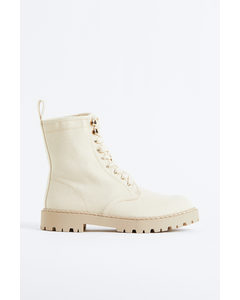 Chunky Boots Van Canvas Roomwit