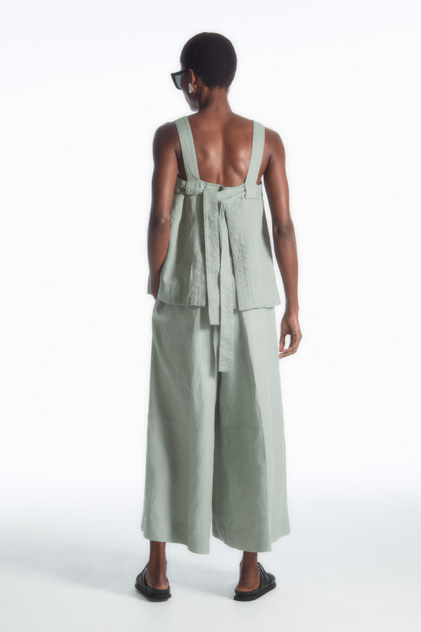 COS Linen Culottes Light Green