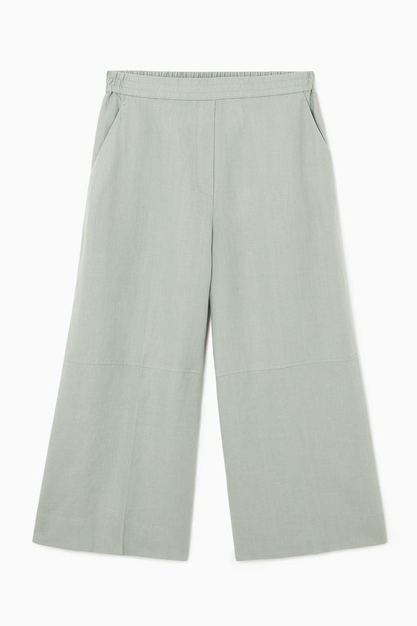 COS Linen Culottes Light Green