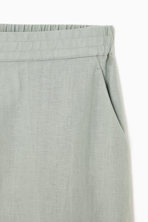 COS Linen Culottes Light Green