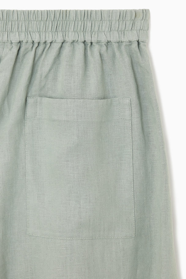 COS Linen Culottes Light Green