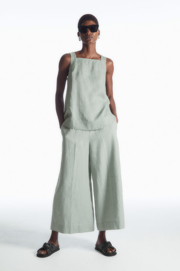 COS Linen Culottes Light Green