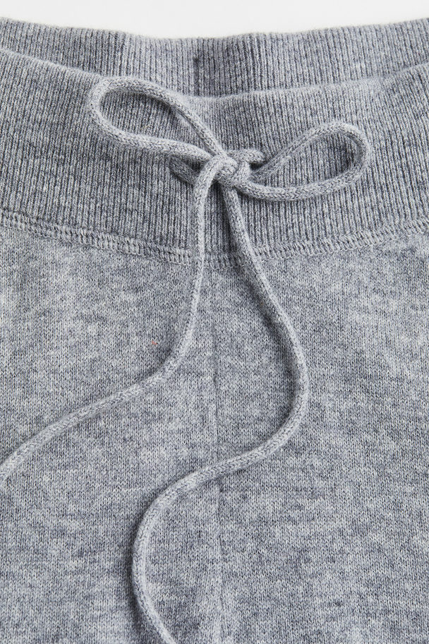 H&M Merino Wool Joggers Grey Marl