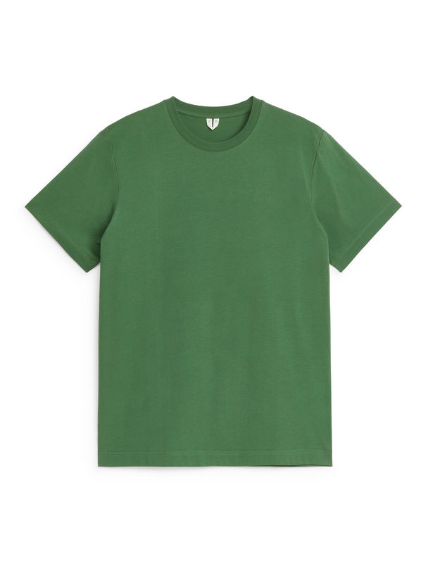ARKET Mittelschweres T-Shirt Grün