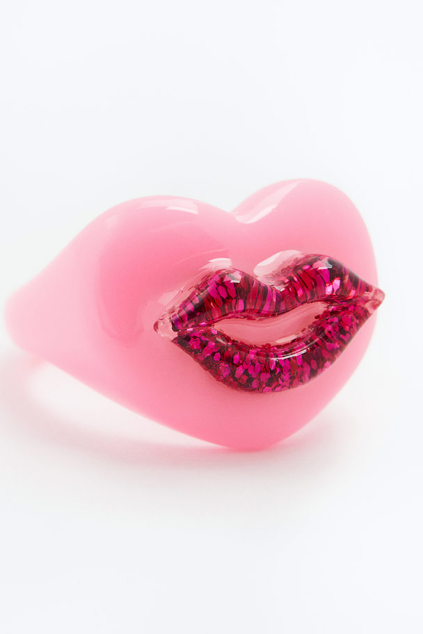 BONBONWHIMS Kiss Me More Resin Ring Rosa