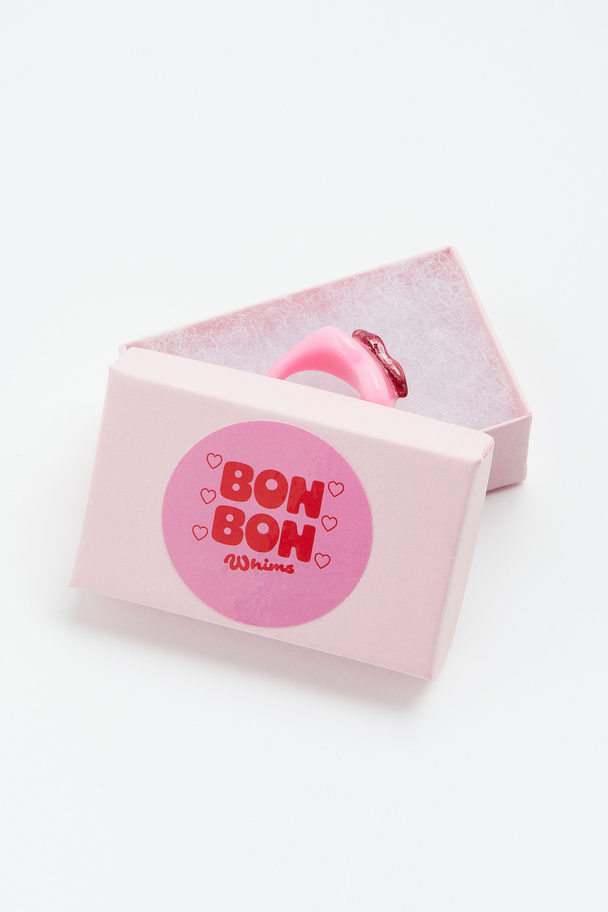 BONBONWHIMS Kiss Me More Resin Ring Rosa